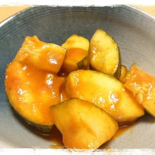 ズッキーニのカレー風味甘口ケチャップ煮